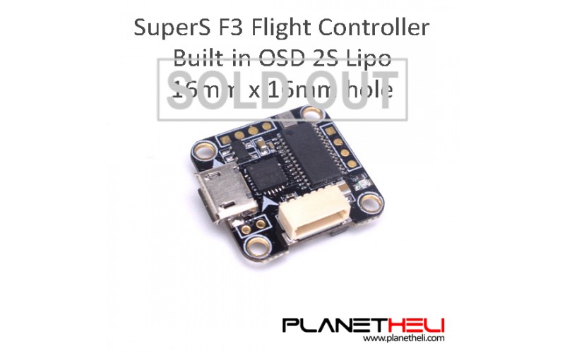 Super_S F3 Flight Control Integrated Betaflight OSD 2S 16mm x 16mm hole